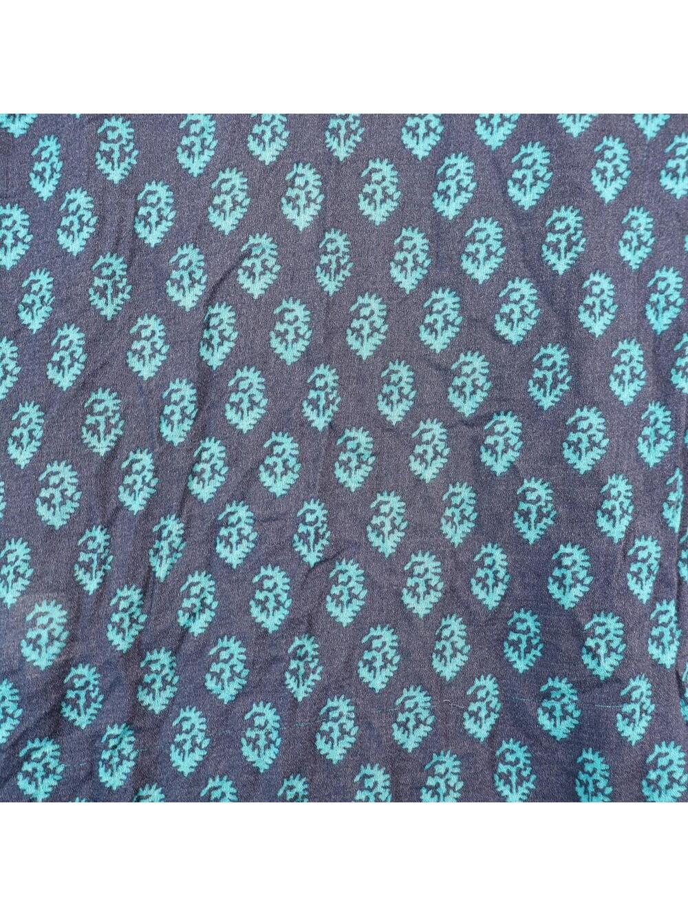 Lucky Brand Peter Dunham Women Small Sheer Blouse Navy Small - Picture 9 of 9